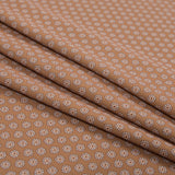 Italian Mustard Floral Digitally Printed Stretch Polyester