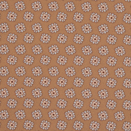 Italian Mustard Floral Digitally Printed Stretch Polyester