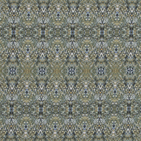 Italian Olivine Kaleidoscopic Digitally Printed Stretch Polyester