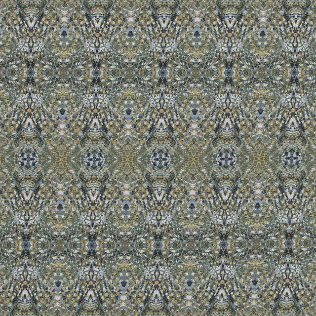 Italian Olivine Kaleidoscopic Digitally Printed Stretch Polyester