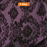Damask Flocking Taffeta Fabric - 60" Wide for Curtains, Apparel, and Décor