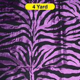 Zebra Flocking Taffeta Flocking Velvet Zebra Fabric 60" Wide