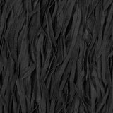 Black Chiffon Fringe Fabric