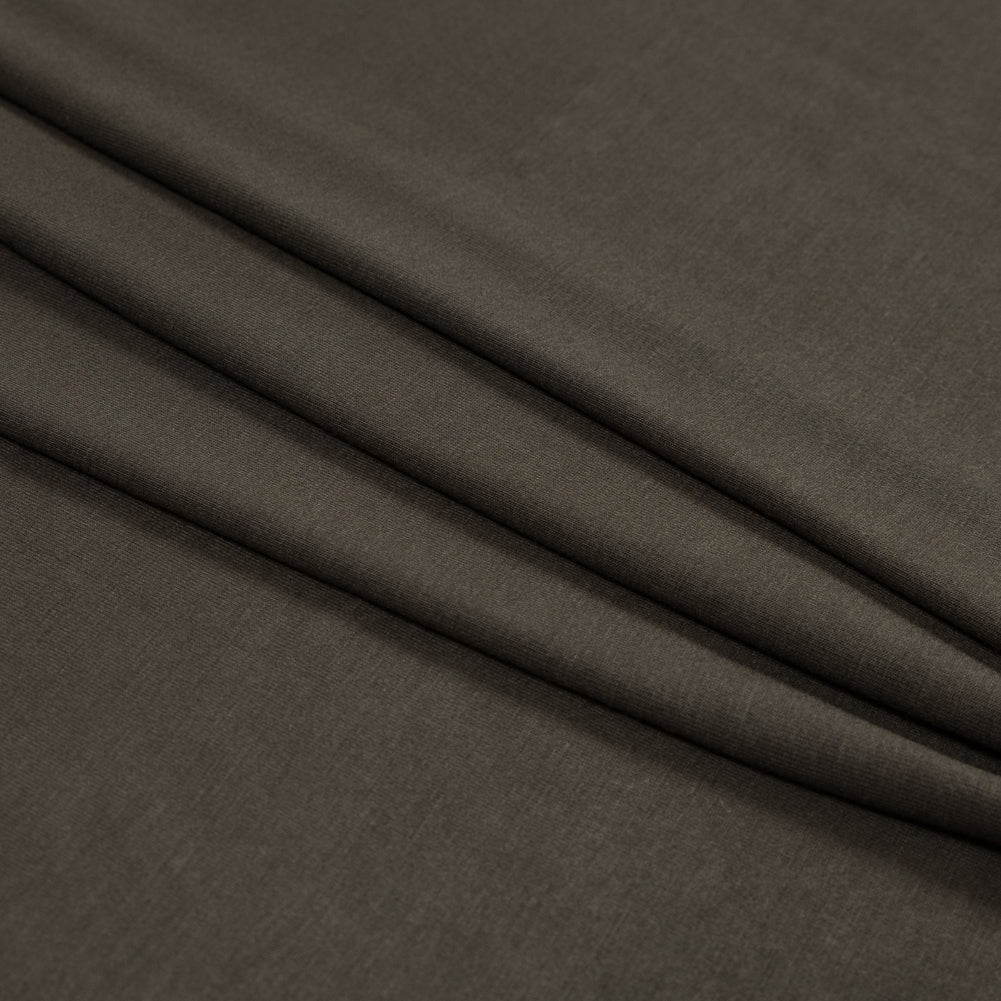 Olive Stretch Rayon Jersey