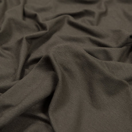 Olive Stretch Rayon Jersey