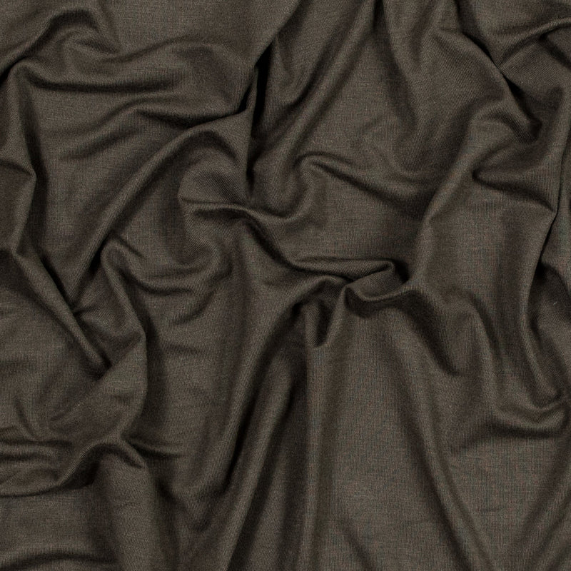 Olive Stretch Rayon Jersey
