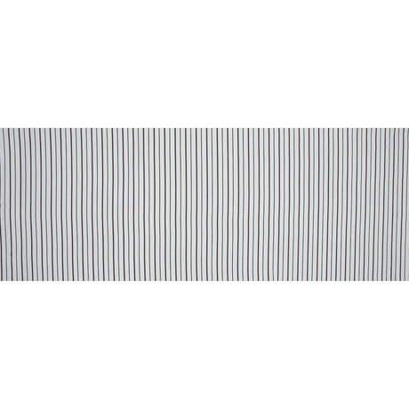 Brown, Black and White Striped Rayon Twill