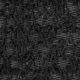 Black Fringed Stretch Knit