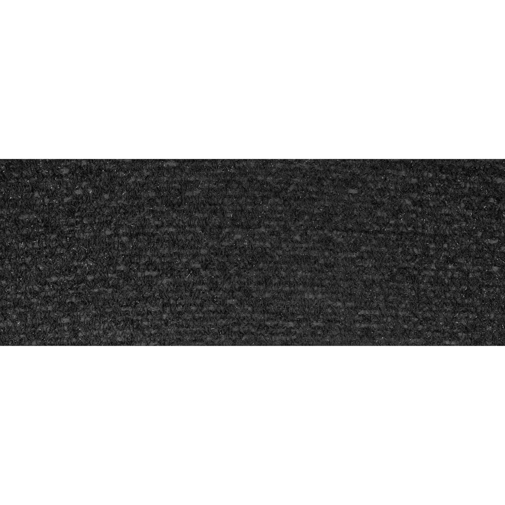 Black Fringed Stretch Knit