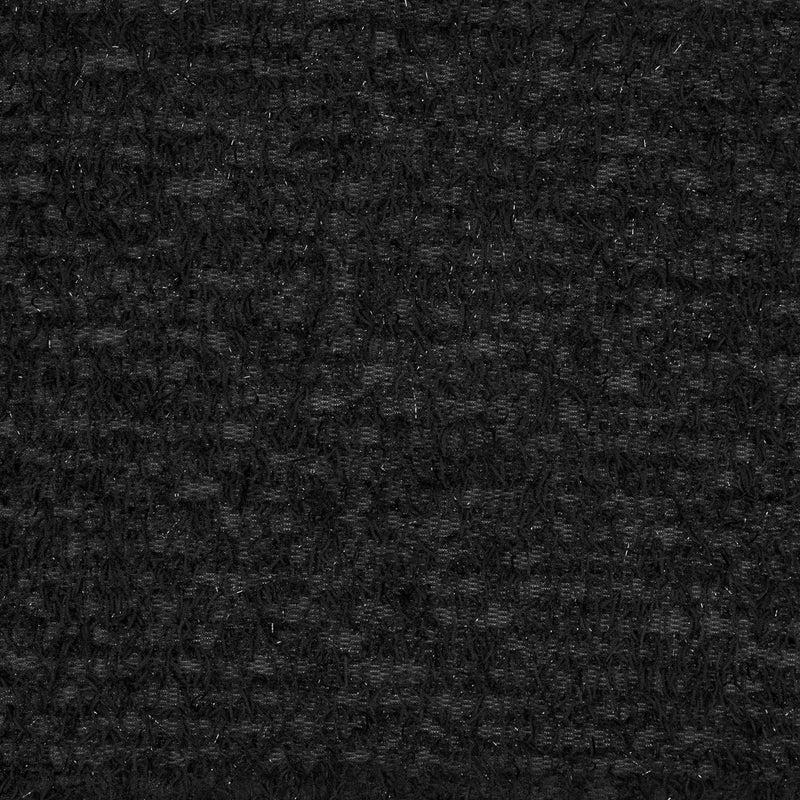 Black Fringed Stretch Knit