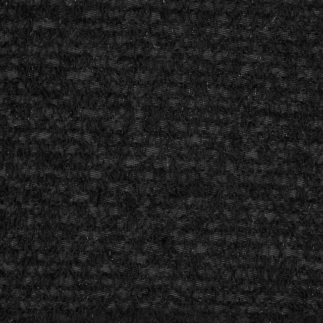 Black Fringed Stretch Knit