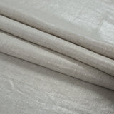 Lightweight Linen Woven with Metallic Silver Foil - Oatmeal - Simone Collection