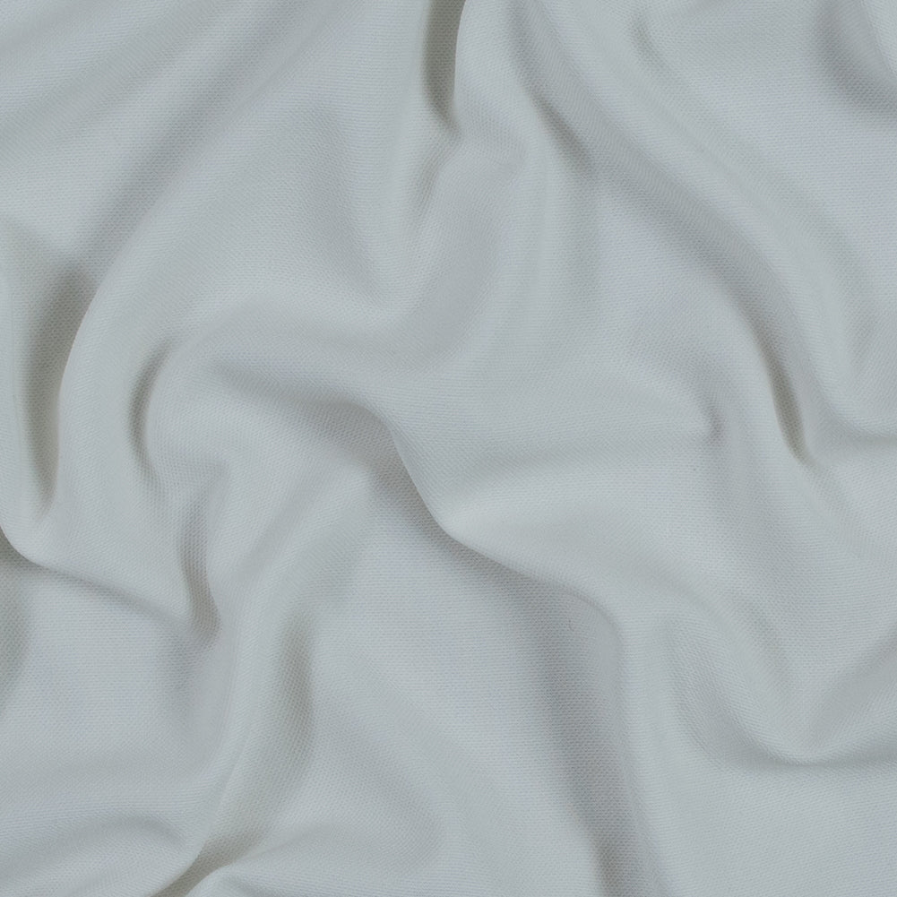 Optic White Stretch Micro Pique