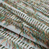 Optic White and Multicolor Eyelash Fringe Fabric