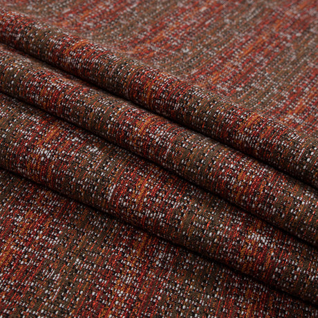 Red, Orange and Brown Cotton Tweed