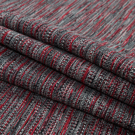 Red and White Cotton Tweed