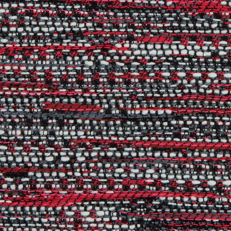 Red and White Cotton Tweed