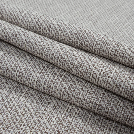 Brown and Ivory Stretch Cotton Tweed