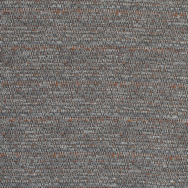 Truffle, Orange and White Cotton Tweed