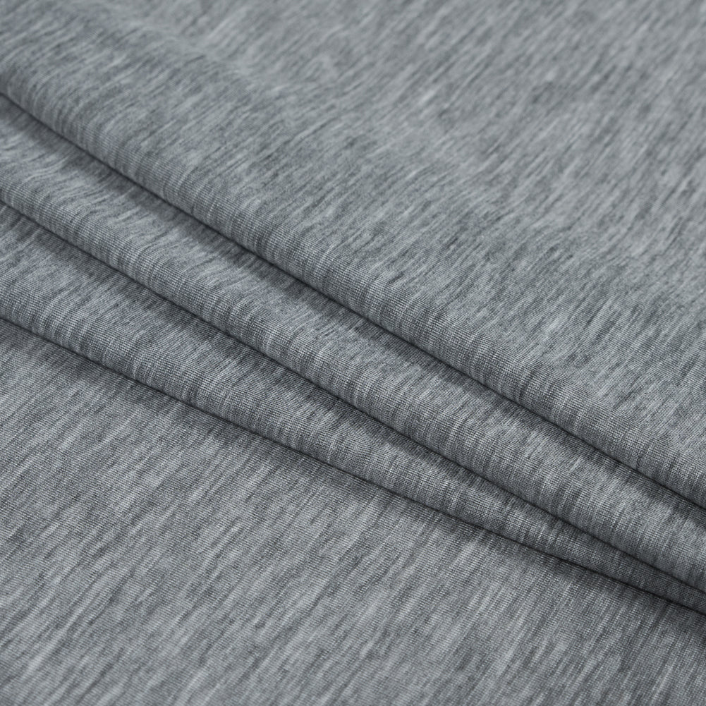 Light Heathered Gray Rayon Jersey