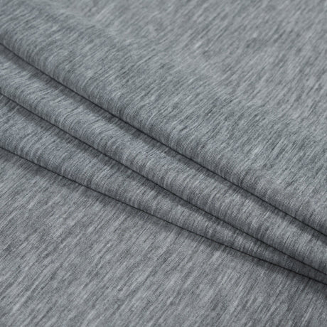 Light Heathered Gray Rayon Jersey