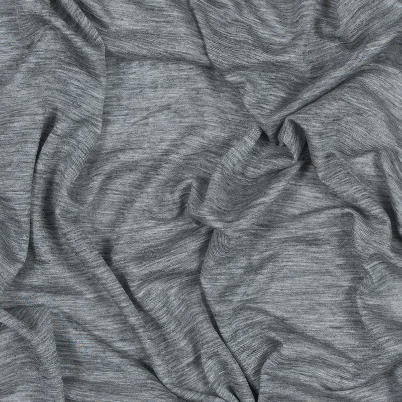 Light Heathered Gray Rayon Jersey