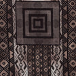 Brown and Black Geometric Printed Polyester Panel
