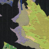 Purple, Blue and Green Leafy Novelty Jacquard