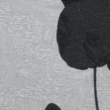 Black and Gray Rose Jacquard