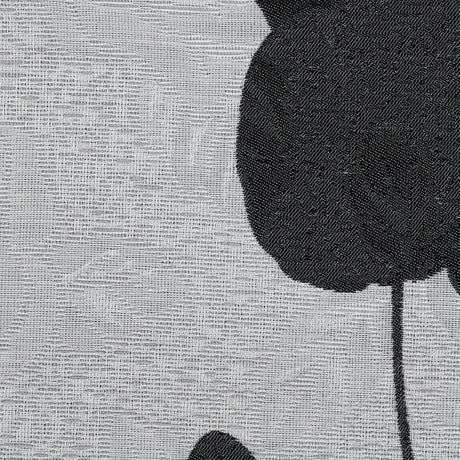 Black and Gray Rose Jacquard