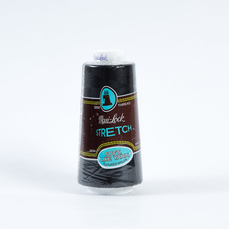 Maxi-Lock Stretch Serger Thread 2000yds - Black