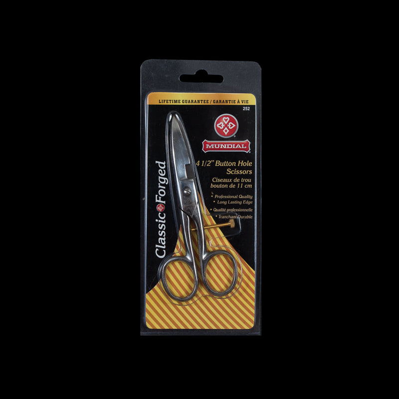 Mundial Buttonhole Scissors - 4.5"