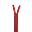 Metal Closed Bottom Zipper with Gold Teeth 12" - Burnt Orange