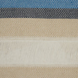 Sea NY Navy and Gilded Beige Striped Cotton Canvas