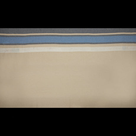 Sea NY Navy and Gilded Beige Striped Cotton Canvas