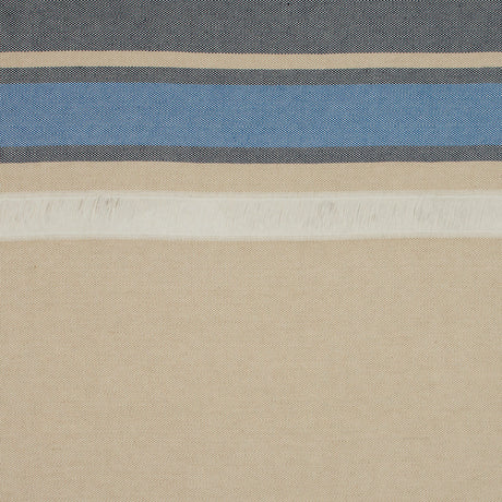 Sea NY Navy and Gilded Beige Striped Cotton Canvas