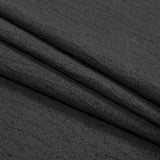 Black Cotton Woven with a Stitched Design and Charcoal Painted Coating
