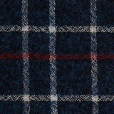 Sea NY Italian Red, White and Blue Plaid Wool Blend