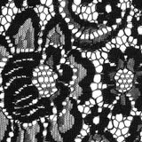 Sea NY Black Floral Re-Embroidered Lace