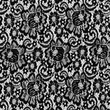 Sea NY Black Floral Re-Embroidered Lace