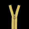 Metal Closed Bottom Zipper with Gold Teeth 4.5" - Yellow