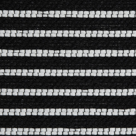 Sea NY Black and White Striped Loosely Woven Cotton Blend