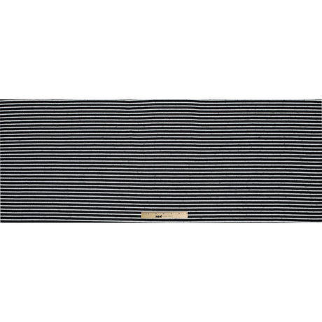 Sea NY Black and White Striped Loosely Woven Cotton Blend