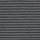 Sea NY Black and White Striped Loosely Woven Cotton Blend