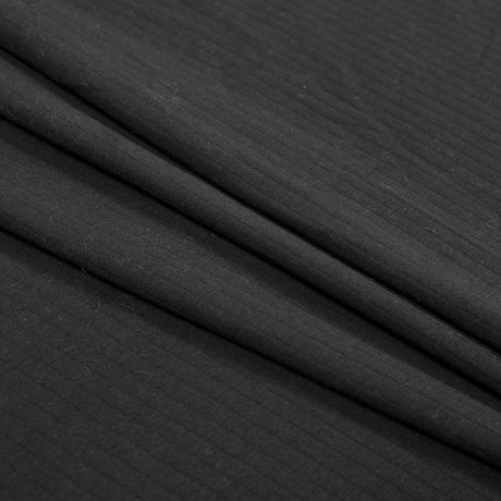 Black 9 x 1 Rib Knit