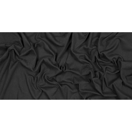 Black 9 x 1 Rib Knit