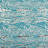 Metallic Gold and Blue Abstract Jacquard