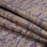 Metallic Gold, Lavender and Mauve Abstract Jacquard