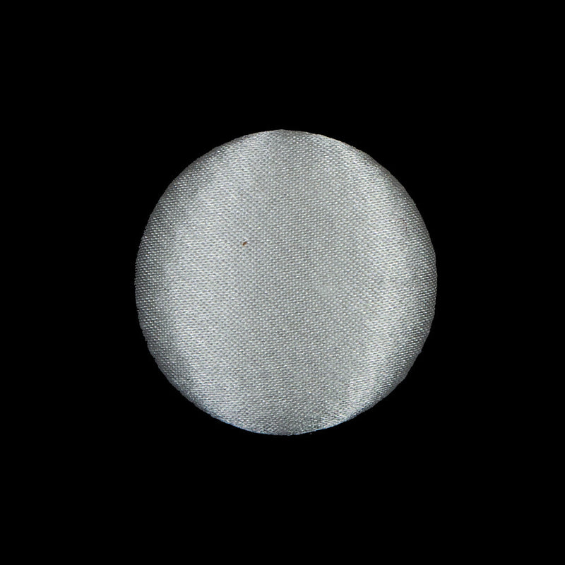 Ivory Silk Covered Button - 36L/23mm