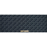 Navy Blue and Lake Black Floral Jacquard